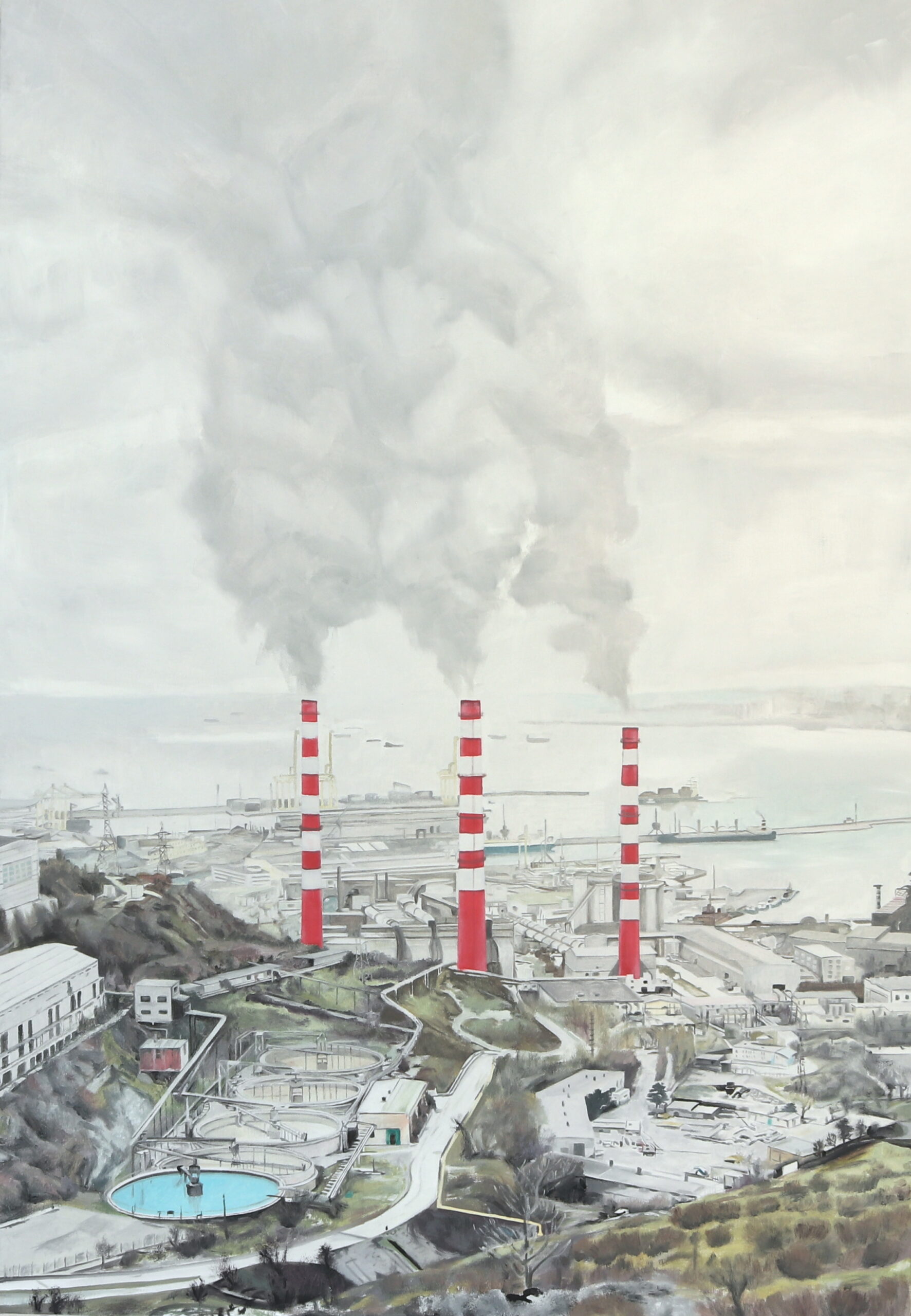 Noworossiysk, oil on canvas, 90x130 cm